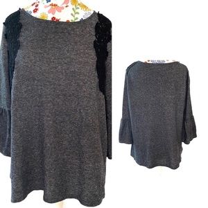 Lauren Conrad Trumpet Sleeve Top